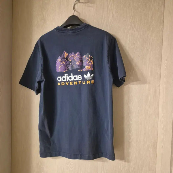 [BUNJANG] Adidas Adventure Short Sleeve T-Shirt Navy Size S / 아디다스 어드벤처 반팔티 네이비사이즈S
