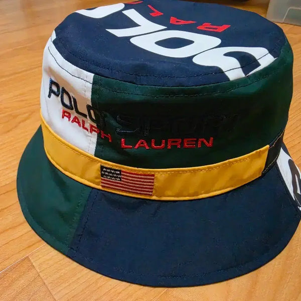 [BUNJANG] Polo Sport Color Blocking Bucket Hat / 폴로 스포츠 컬러블러킹 버킷햇
