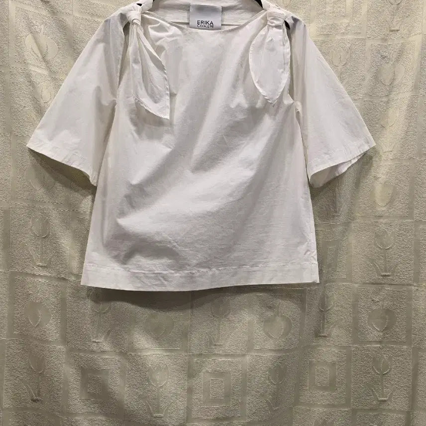 [BUNJANG] Erika Cavallini White Cotton Blend Blouse / 에리카 카발리니 화이트 블라우스 S