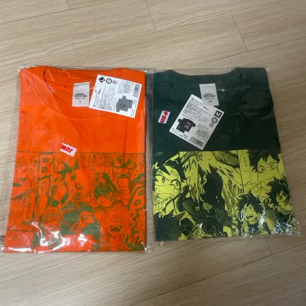 [BUNJANG] My Hero Academia Jump Shop Official T-Shirts (Bakugo, Midoriya) / 미개봉 새상품 히로아카 점프샵 바쿠고 미도리야 공식티셔츠 나히아