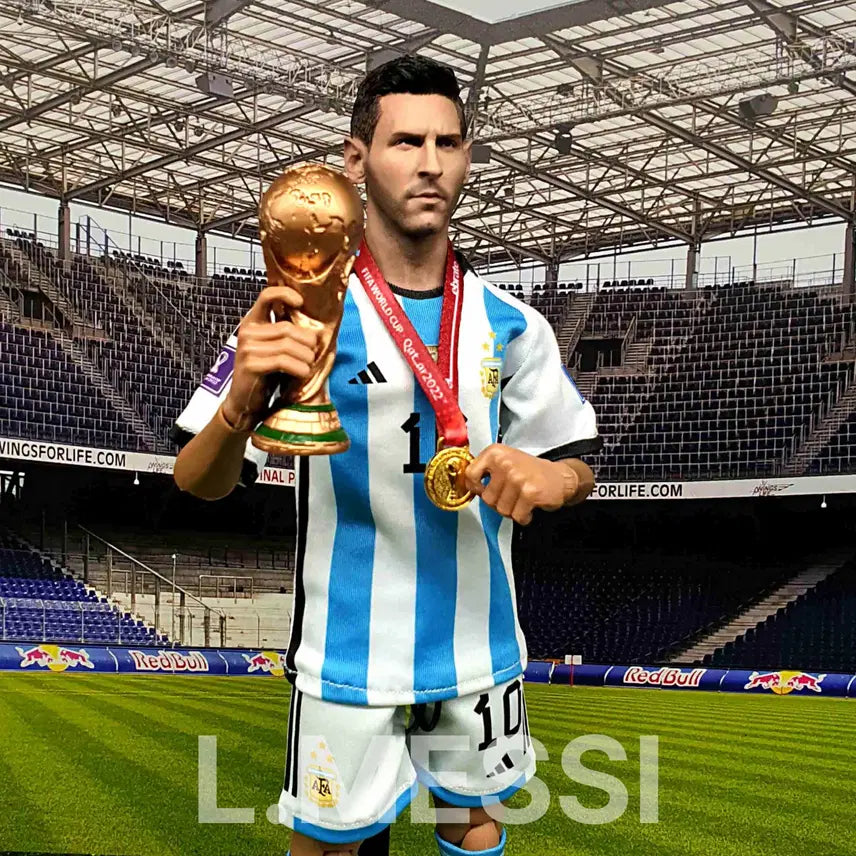 [BUNJANG] Lionel Messi World Cup Victory Custom 1/6 Scale Figure (Hot Toys Compatible) / 메시 월드컵 우승 커스텀 12인치 피규어(핫토이 호환)