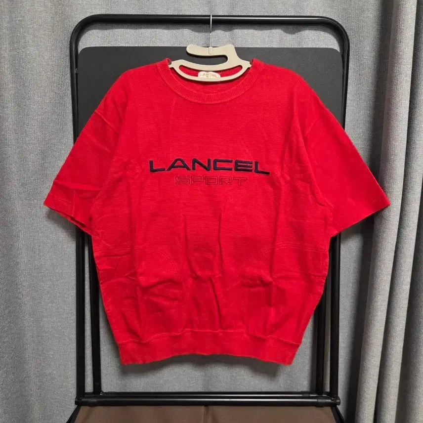 [BUNJANG] Lancel Vintage Japanese Made Short Sleeve Knit T-Shirt / 90s LANCEL 일본제 빈티지 반팔 니트 티셔츠 L(100)