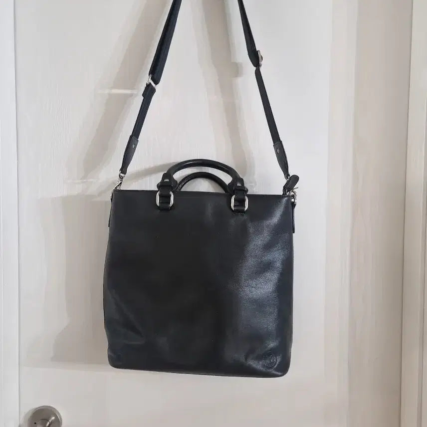[BUNJANG] Metroc City Leather Black Briefcase / 메트로시티 가죽 블랙서류가방 브리브케이스