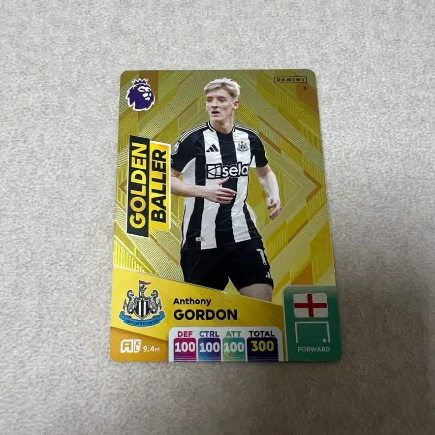 [BUNJANG] 2025 Adrenalyn Premier League Anthony Gordon Golden Baller Card / 2025 아드레날린 프리미어리그 파니니