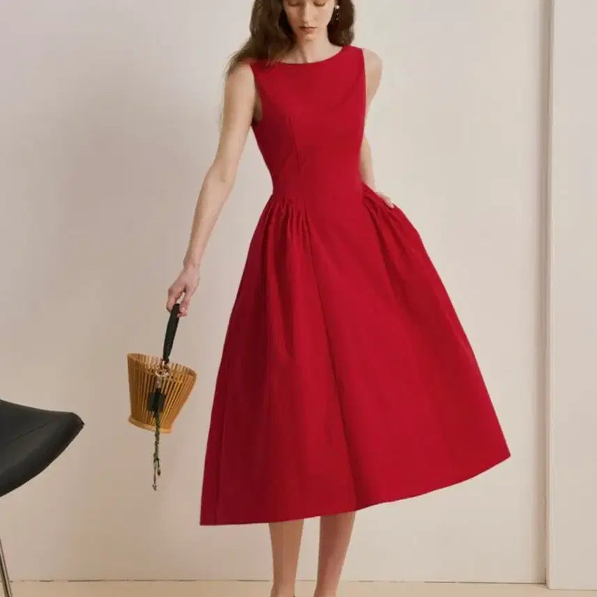 [BUNJANG] YYIM Dress Red S Size / [새상품] 와이와이아이엠 원피스 ( 산드로 마쥬 자라 코스