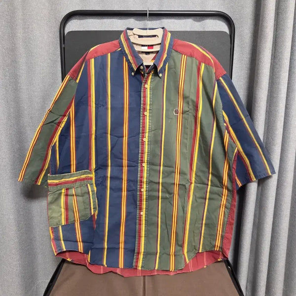 [BUNJANG] Tommy Hilfiger Vintage Striped Workshirt / Tommy Hilfiger 빈티지 워크셔츠 2XL-3XL(110-115)