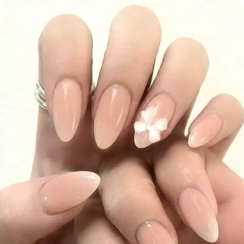 [BUNJANG] NVMZ Handmade Nude Skin Gradation Nail Tips - Custom Sizing / 데일리 누드스킨 그라 수제네일팁/맞춤사이즈 제작
