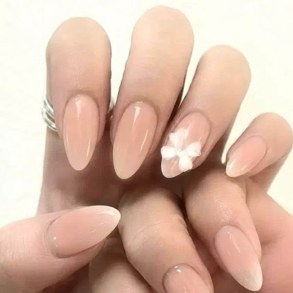 [BUNJANG] NVMZ Handmade Nude Skin Gradation Nail Tips - Custom Sizing / 데일리 누드스킨 그라 수제네일팁/맞춤사이즈 제작