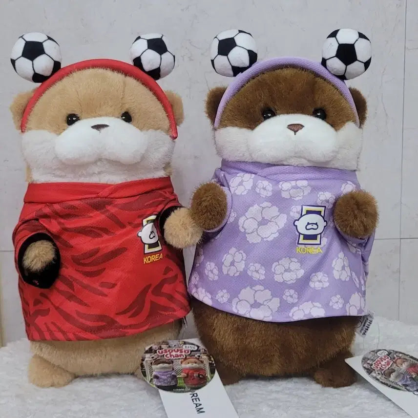 [BUNJANG] Uso Uso Mascot Medium Doll National Team Uniform Set (Home & Away) / 월드컵 우소우소짱 중형인형 국대유니폼 2종