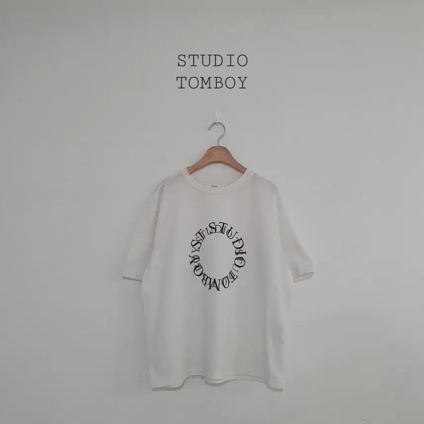[BUNJANG] Studio Tomboy Short Sleeve T-Shirt White / 세일)No.26071909 스튜디오 톰보이 반팔 티셔츠 화이트