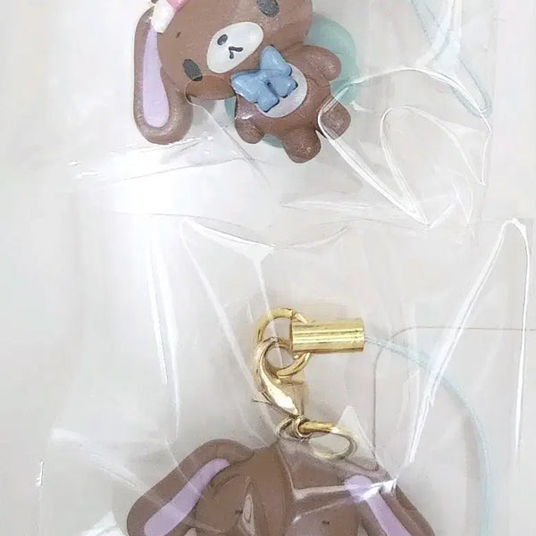 [BUNJANG] Sugabunnies NIC Mascot Keyring Strap Kurousa / 슈가바니즈 NIC 마스코트 키링 스트랩 쿠로우사 시크릿 세트