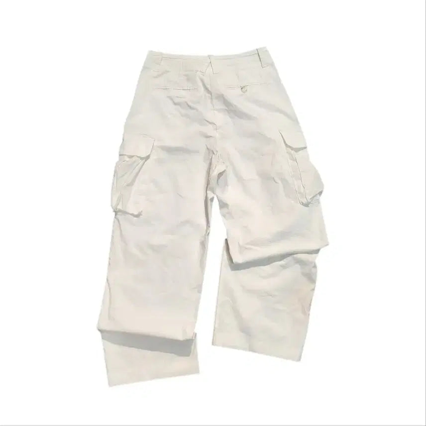 [BUNJANG] Matinkim Nylon White Cargo Pants / 마땡킴 나일론 화이트 카고팬츠