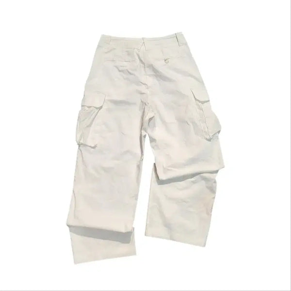 [BUNJANG] Matinkim Nylon White Cargo Pants / 마땡킴 나일론 화이트 카고팬츠