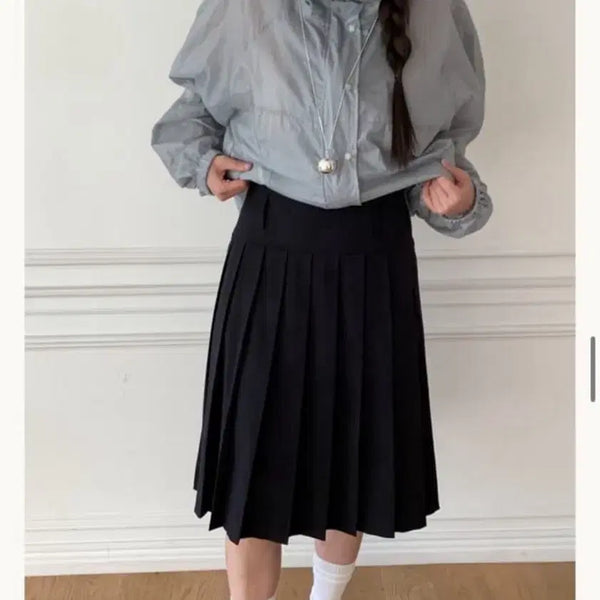 [BUNJANG] Shop Ore Pleated Skirt / 샵오레 플리츠스커트 (made)