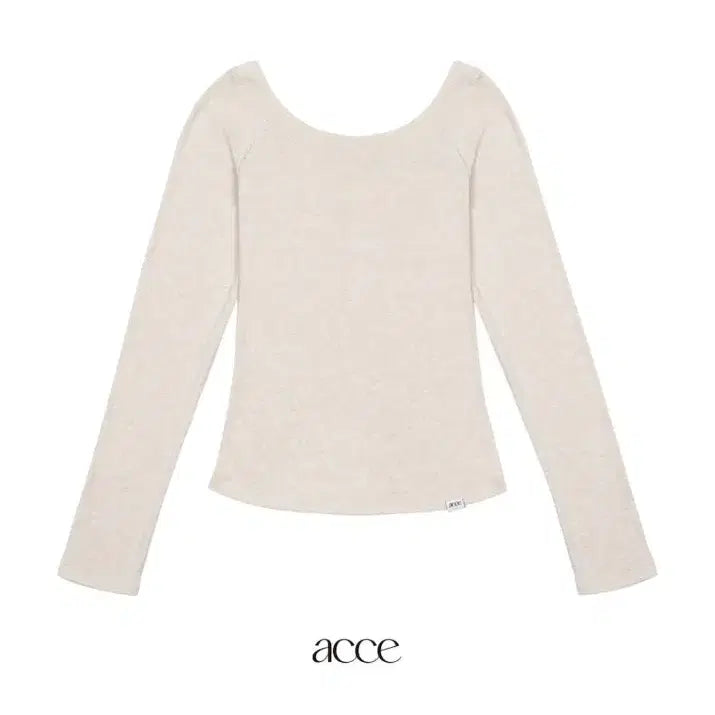 [BUNJANG] Acce Pure Line Long T-Shirt (Light Beige) / acce pure line long t(light beige)