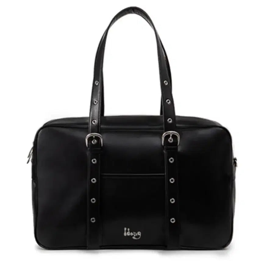 [BUNJANG] Idang Club School Bag Black Eco-Leather / 새상품 더스트백 포함) 아이당클럽 스쿨백 블랙