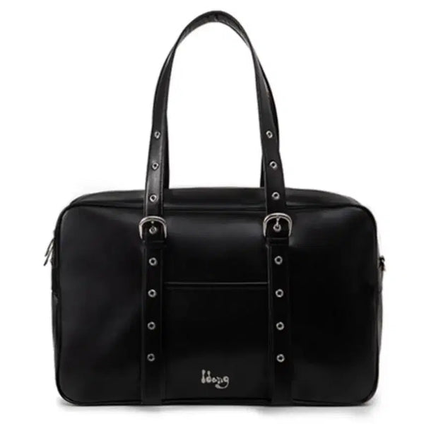 [BUNJANG] Idang Club School Bag Black Eco-Leather / 새상품 더스트백 포함) 아이당클럽 스쿨백 블랙