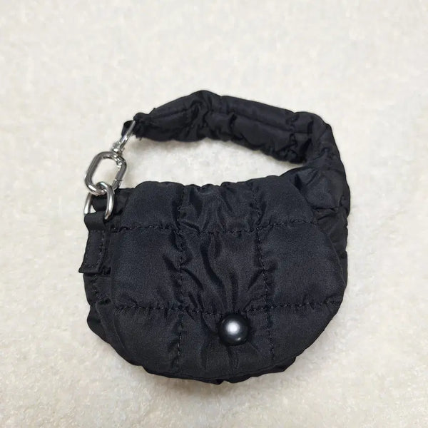 [BUNJANG] Black Cloud Bag Mini Bag Charm / 미니백 블랙 자석 고리 가방키링 엠보 구름백