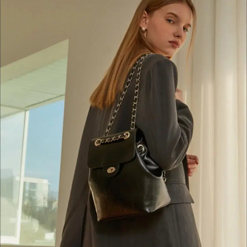 [BUNJANG] Anoetic ANC Classic Backpack Black / 아노에틱 ANC 클래식 백팩 블랙 가방