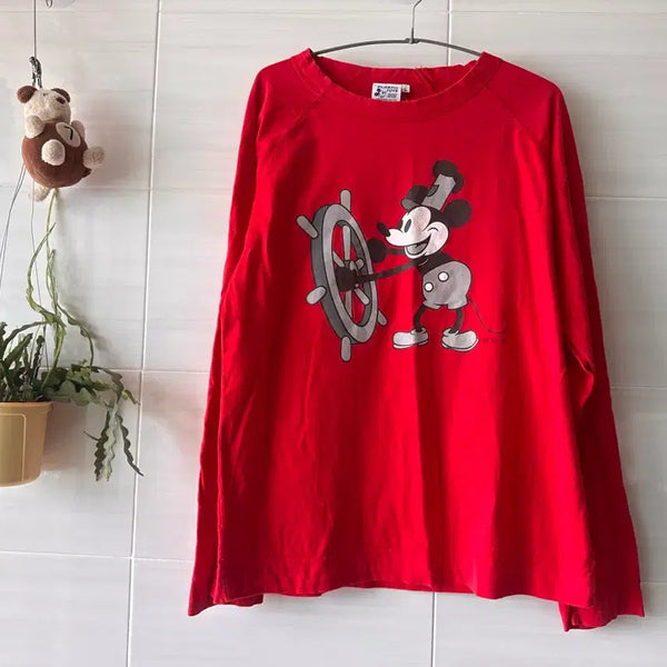 [BUNJANG] Disney Mickey Mouse Long Sleeve L / Disney 디즈니 미키마우스 롱슬리브 L