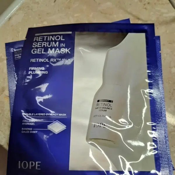 [BUNJANG] IOPE Retinol Serum In-Gel Mask 3 Sheets / 아이오페 레티놀 세럼 인 겔 마스크 3장