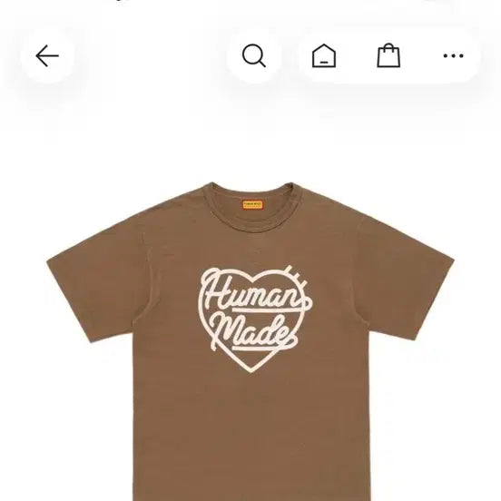 [BUNJANG] Human Made Color T-Shirt Olive M / 휴먼메이드 컬러 티셔츠 올리브 m