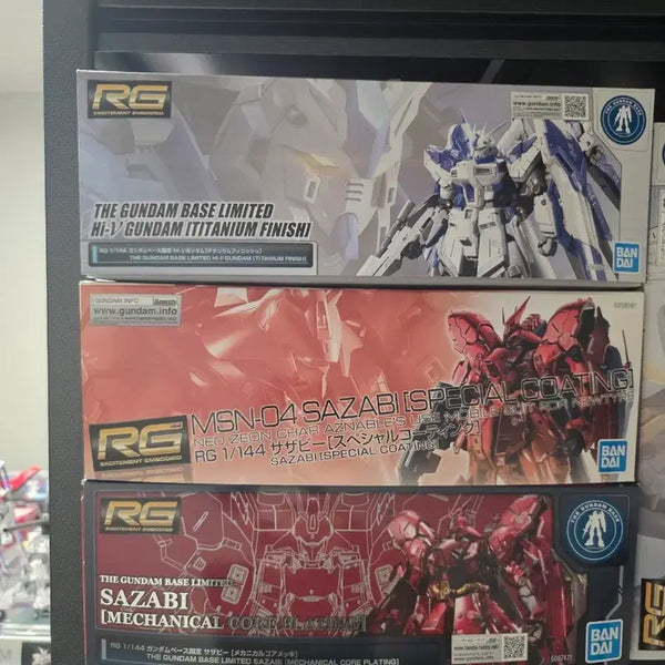 [BUNJANG] RG Hi-Nu Gundam Titanium Finish, RG Sazabi Special Coating, RG Sazabi Mechanical Core Plating Set / RG Hi-V 건담 티타늄 피니시RG 사자비 스코RG 사자비 메카니컬