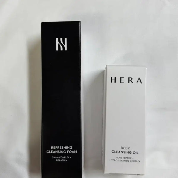[BUNJANG] Hera Deep Cleansing Oil + Refreshing Cleansing Foam Set / 헤라 딥 클렌징 오일 + 리프레싱 클렌징 폼 세트