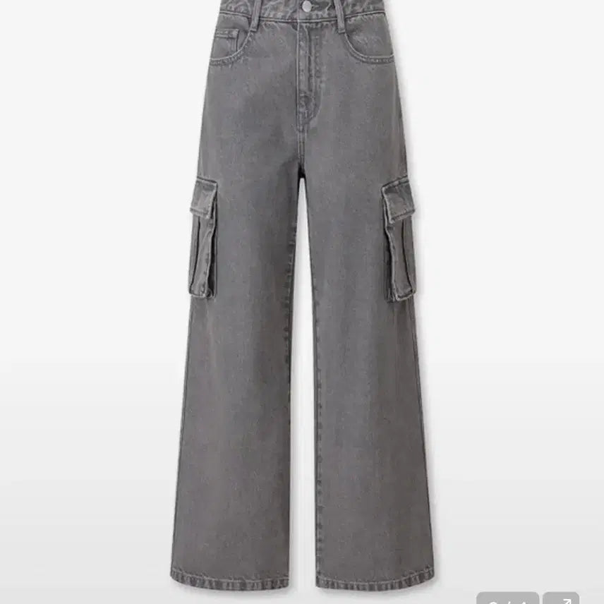 [BUNJANG] TOPTEN Wide Cargo Denim Pants / 탑텐 와이드카고데님 24