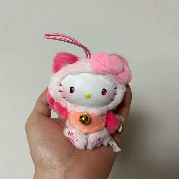 [BUNJANG] Sanrio Hello Kitty Lucky Cat Mini Keychain / 산리오 헬로키티 행운의 야옹이 정품 미니 키링