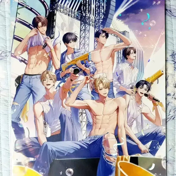 [BUNJANG] Debut or Die Part 4 Testa Water Bomb Group Illustration Board / 데못죽 4부 테스타 워터밤 단체 일러스트 보드
