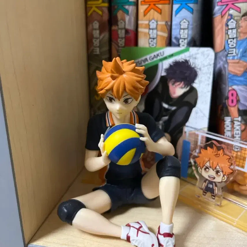 [BUNJANG] Haikyuu!! Shoyo Hinata Noodle Stopper Figure / 하이큐 히나타 쇼요 누들스토퍼 피규어 +아크릴스탠드