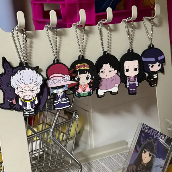 [BUNJANG] Hunter x Hunter Rubber Strap Bundle Keychain Set / 헌터헌터 러버스크랩 일괄 키링
