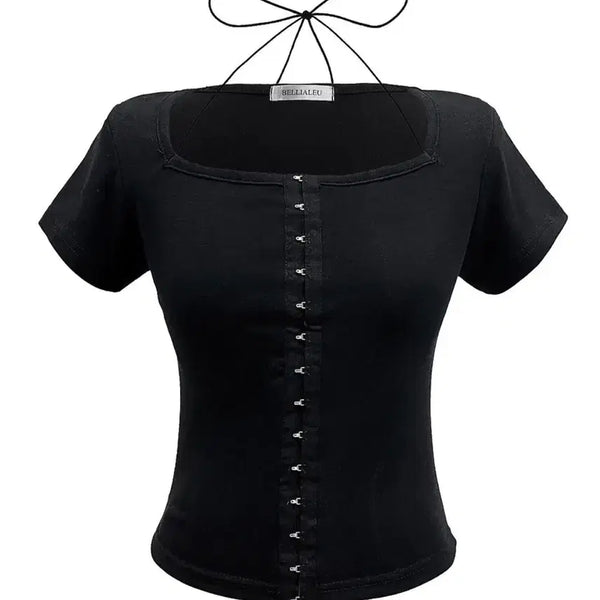 [BUNJANG] Belliar Half Hook Cardigan Black / 벨리아르 하프 후크 가디건 블랙