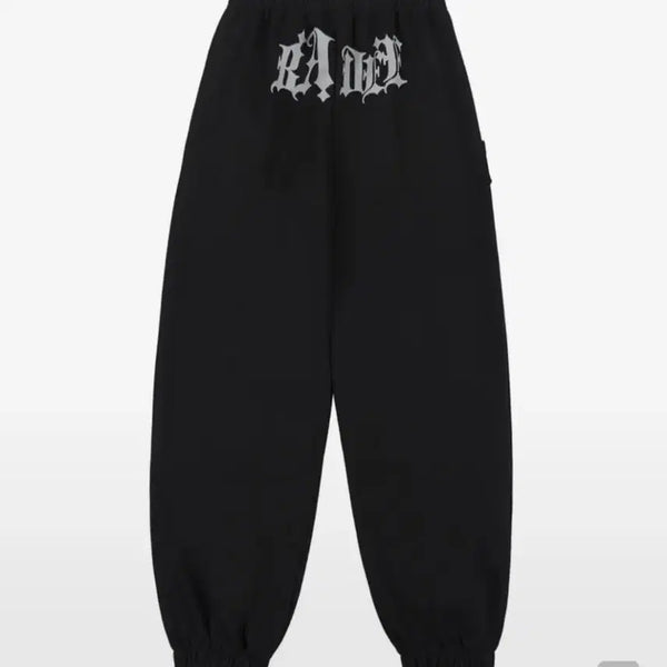 [BUNJANG] Baddy Newness Fleece Jogger Pants Black / 배디 Newness Fleece Jogger Pants Black