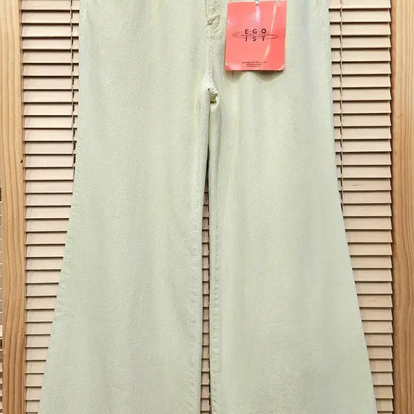 [BUNJANG] EGOIST Light Yellow Wide Leg Denim Pants / (새상품)에고이스트 라이트옐로우 와이드 데님팬츠