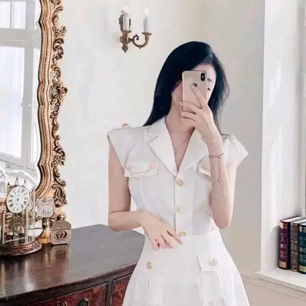 [BUNJANG] Day Rin Bliss Min Two-Piece Dress / 수입의류 홀복투피스 데이트룩 데이린블리스민 최종마지막가격