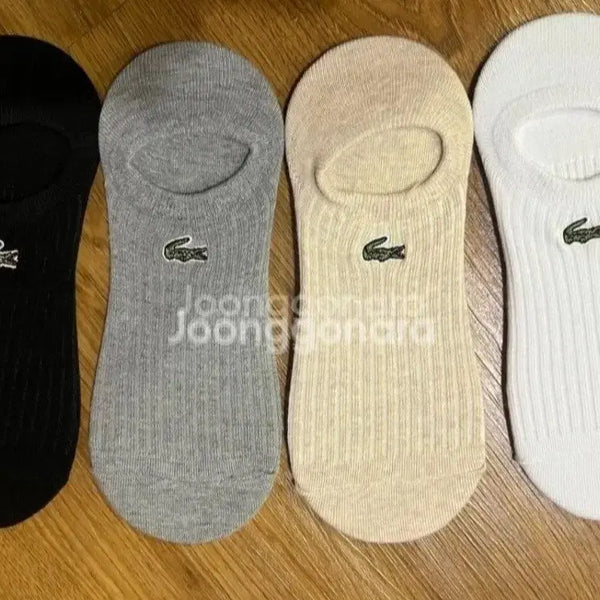 [BUNJANG] Lacoste Men's & Women's Ankle Socks (6 Pairs) / 라코스테 남,여 덧신 6켤레