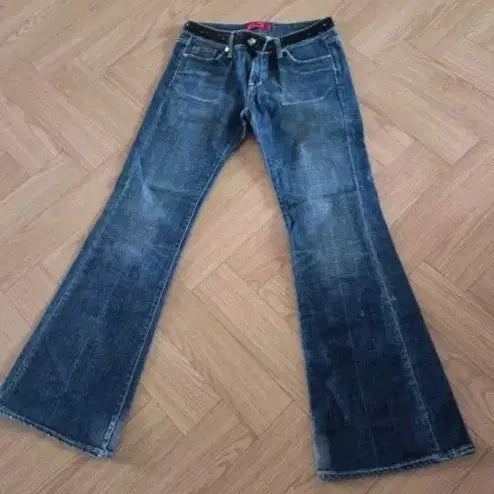 [BUNJANG] BlauSong Denim Bootcut Jeans (Small Size) / 블라우송 청바지 스몰사이즈 스판바지 데님바지 긴바지 부츠컷바지 빈티지옷