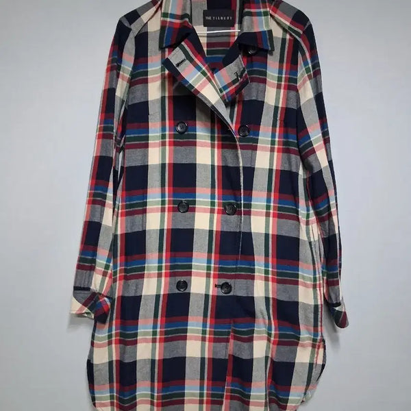 [BUNJANG] THE TILBURY Check Double Coat / THE TILBURY 체크 더블 코트(55)