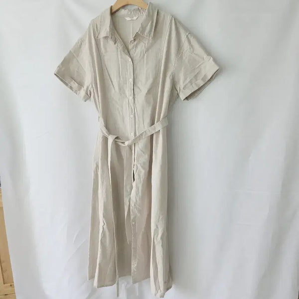 [BUNJANG] TOPTEN Linen Maxi Dress XXL / 탑텐 TOPTEN 린넨 원피스 XXL (7788)