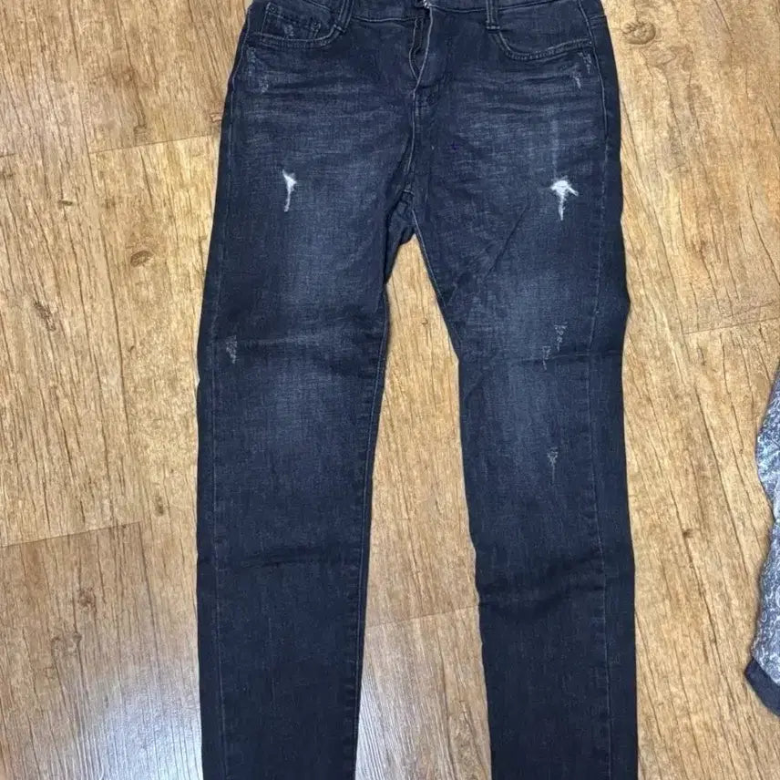 [BUNJANG] Howlook Black Skinny Jeans / 하우룩 블랙바지 데님바지 청바지 여자바지 스키니진 스판바지 긴바지