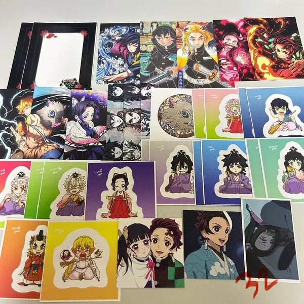 [BUNJANG] Demon Slayer: Kimetsu no Yaiba Assorted Sealing Stickers (32 pcs) / 애니 마감용 인스 인믹 - 귀멸의칼날 귀칼