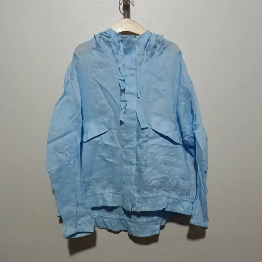 [BUNJANG] RYAN Women's Linen Hooded Zip-Up Jumper Size 66 / RYAN 여성 여름 린넨 후드집업점퍼 66 (26A1200)