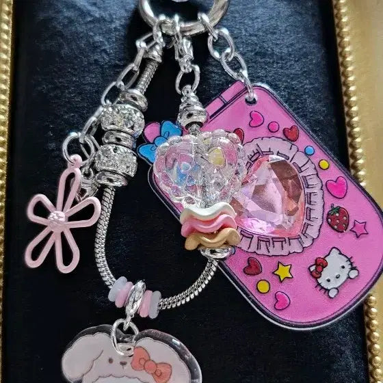 [BUNJANG] Sanrio Hello Kitty Cinnamoroll Keychain Set / 산리오 키링 헬로키티 시나모롤 열쇠고리