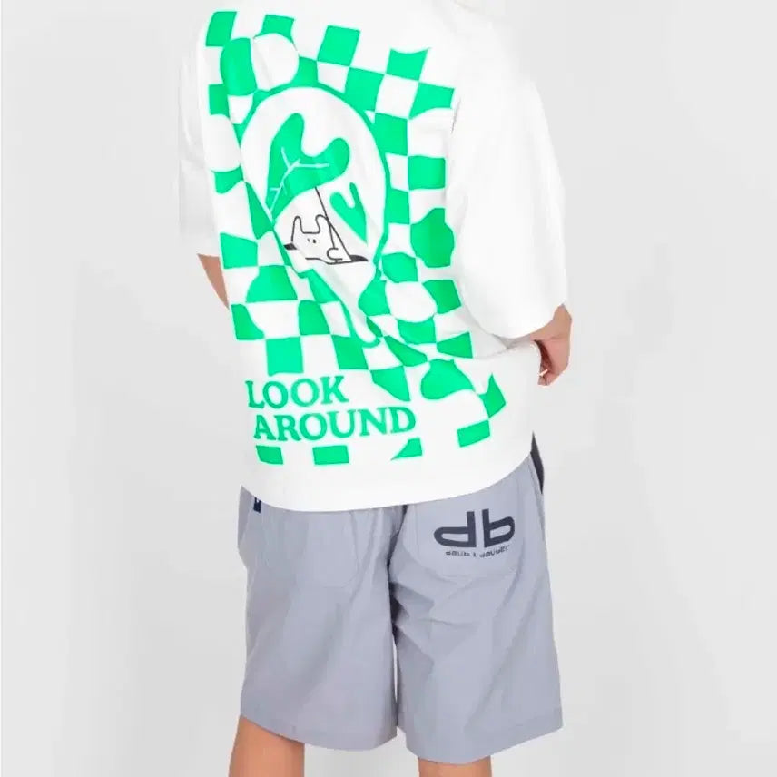 [BUNJANG] Daup Sporty Shorts Black/Sky Blue / 무신사 스포티반바지/블랙/소라