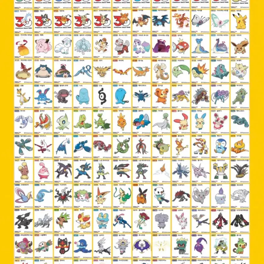 [BUNJANG] Pokemon 30th Anniversary Season 5 Tteobusal Stickers / 포켓몬 30주년 2026년 New 시즌5 띠부씰 판매