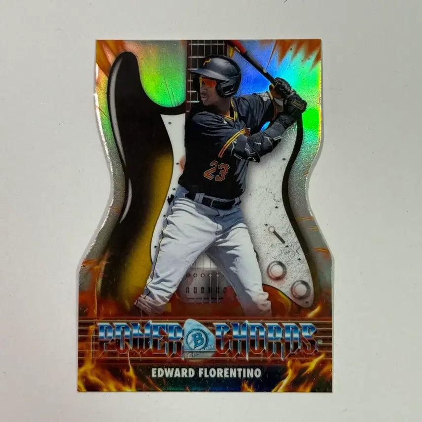 [BUNJANG] Pittsburgh Edward Florentino Die-Cut Baumann Chrome Baseball Card / 피츠버그 에드워드 플로렌티노 다이컷 바우만 크롬 야구 카드