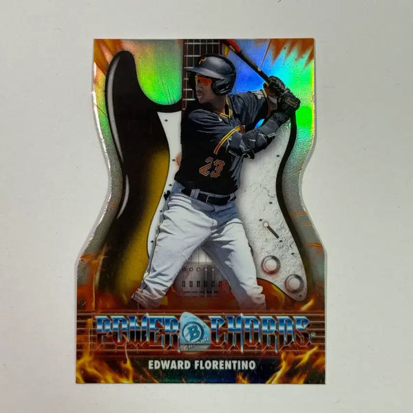 [BUNJANG] Pittsburgh Edward Florentino Die-Cut Baumann Chrome Baseball Card / 피츠버그 에드워드 플로렌티노 다이컷 바우만 크롬 야구 카드