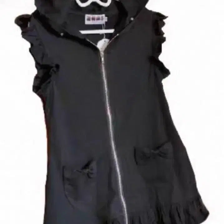 [BUNJANG] Jirai Kei Subculture Cat Ear Sleeveless Hoodie Dress / 지뢰계 서브컬쳐 고양이귀 민소매 후드집업 원피스